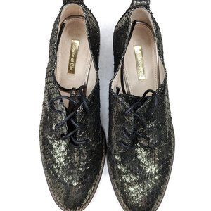 Louise et Cie Lo-Fenn Block Heel Leather Derby Lace Up